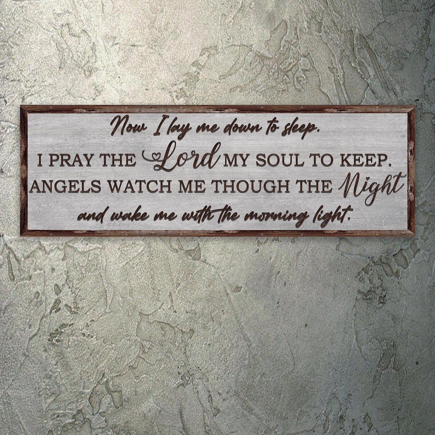 Now I Lay Me Down To Sleep Sign