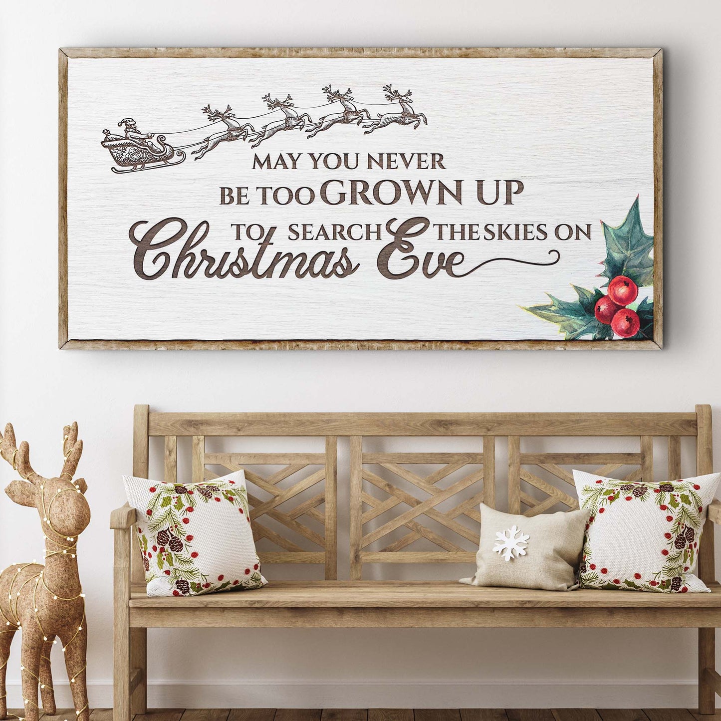 Christmas Eve Farmhouse Sign
