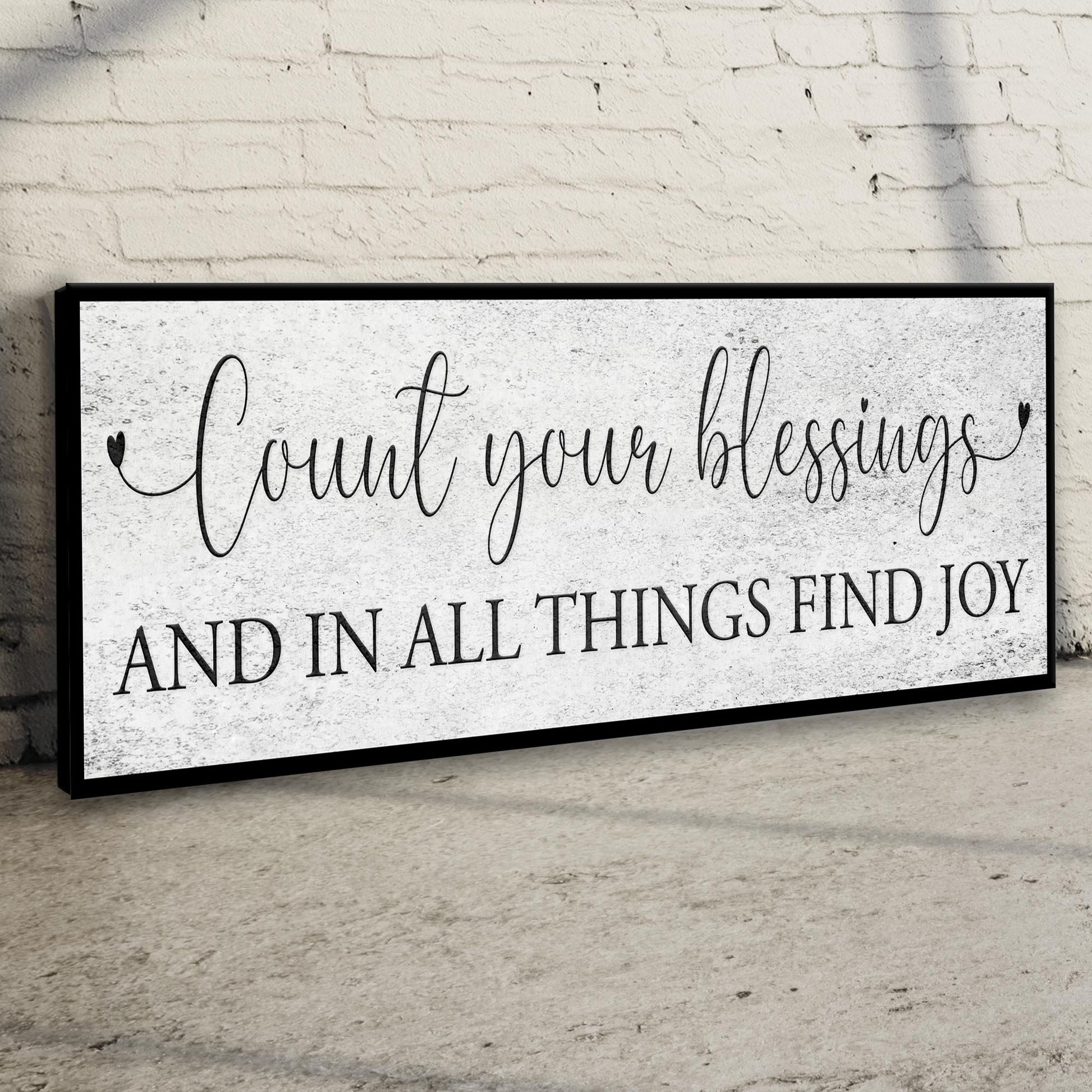 Count Your Blessings Sign III