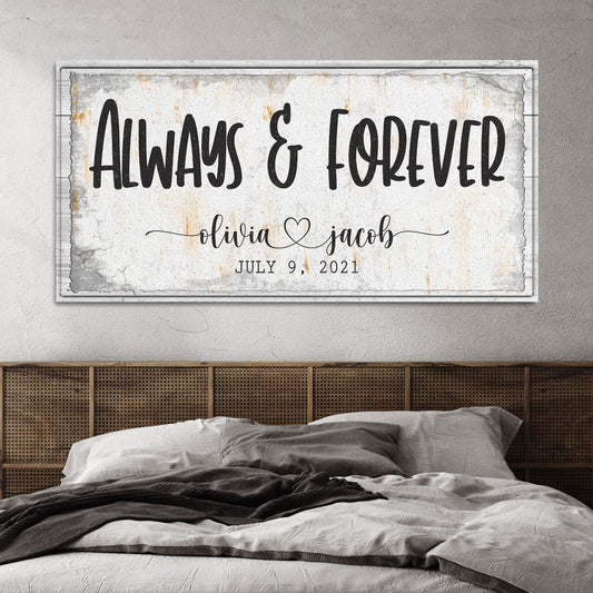 Always And Forever Couple Sign