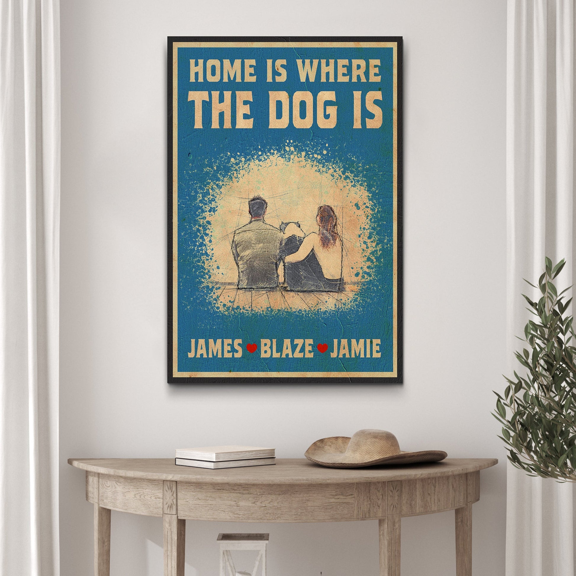 Home Is Where The Dog Is Sign II