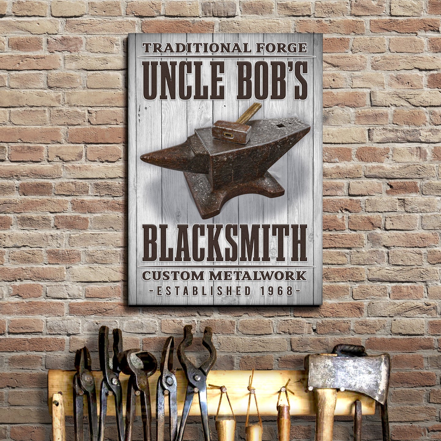 Traditional Forger Blacksmith Sign