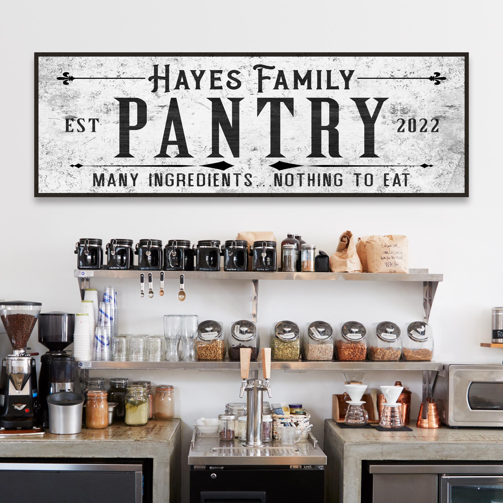 Many Ingredients, Nothing To Eat Pantry Sign – Metal Sign Barn