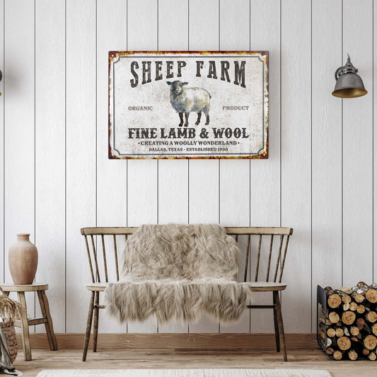 Sheep Farm Sign V