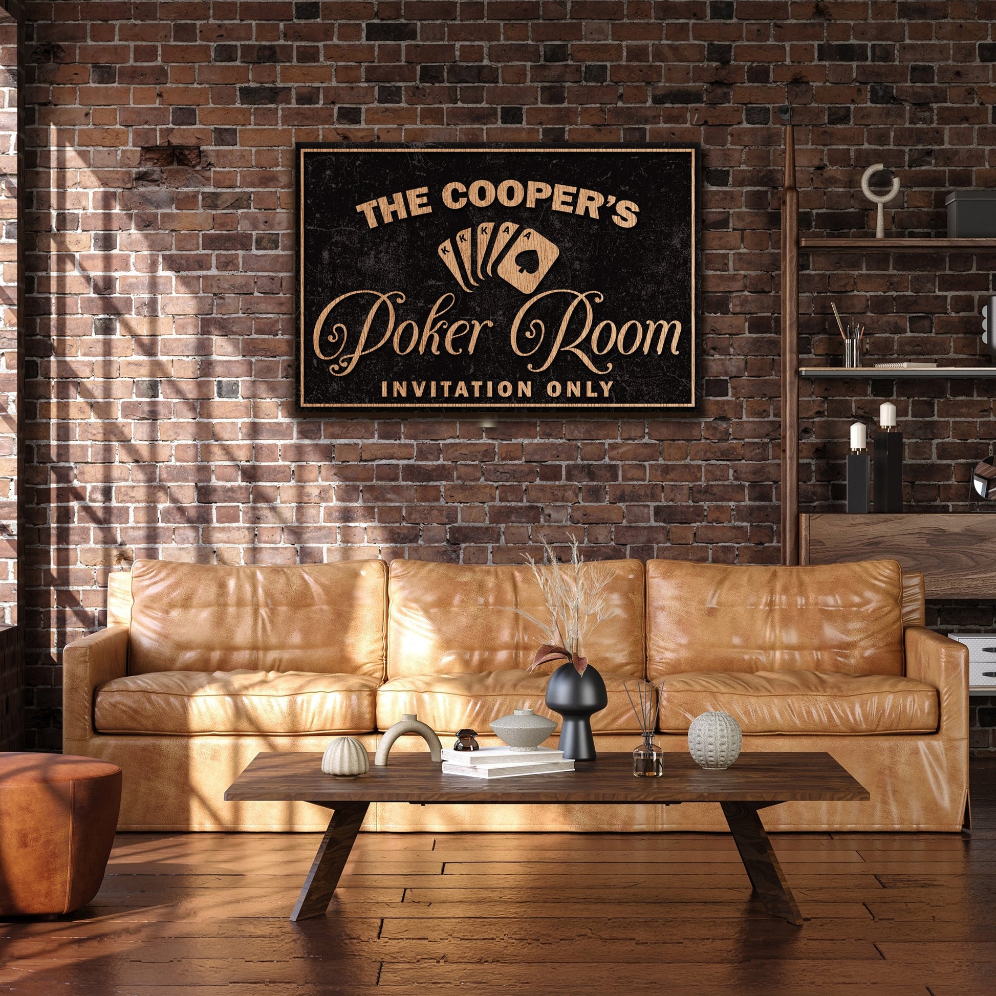 Invitation Only Poker Room Sign