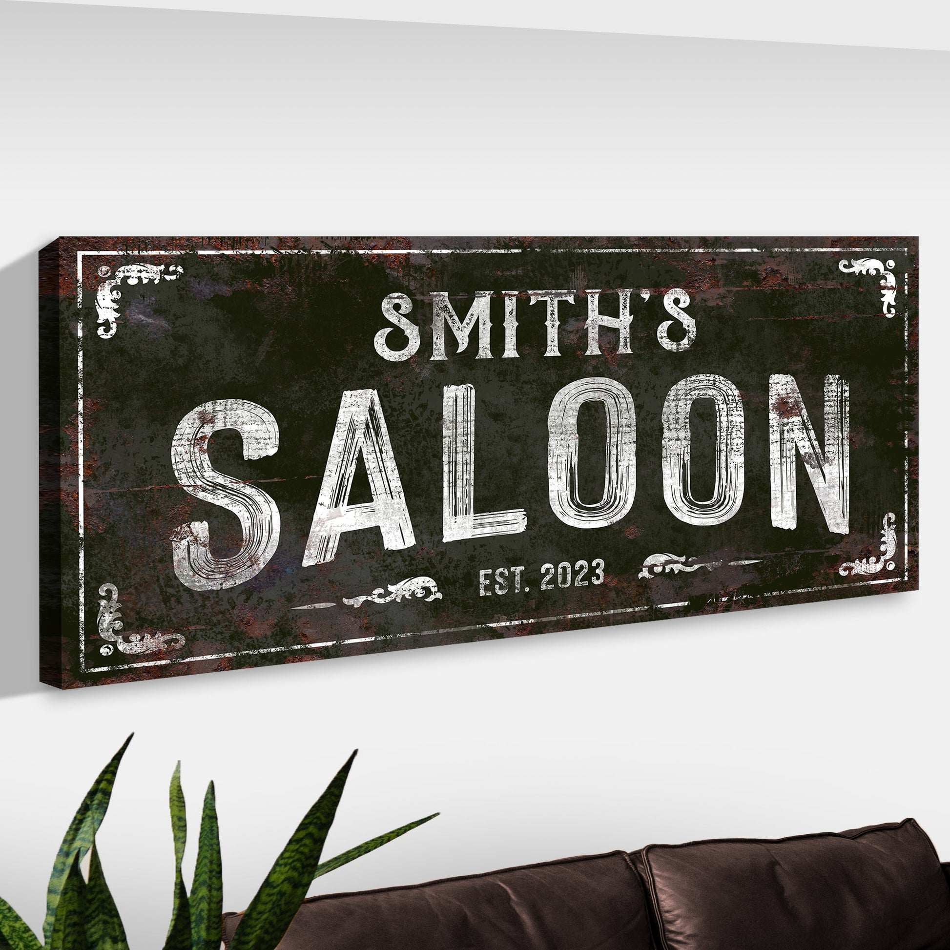 Family Saloon Vintage Sign