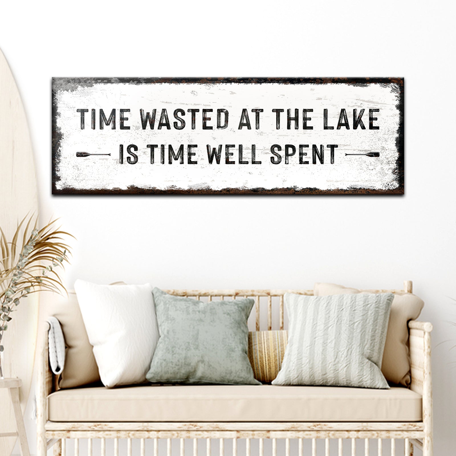 Time At The Lake Sign