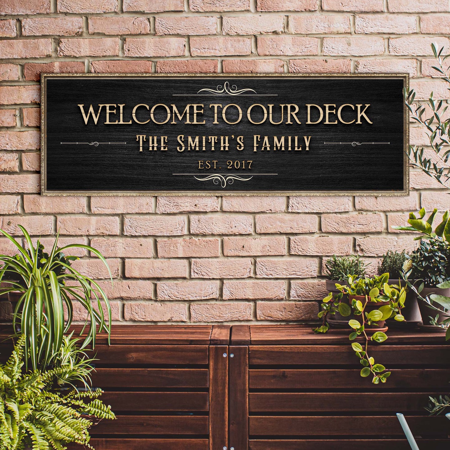 Welcome To Our Deck Sign II