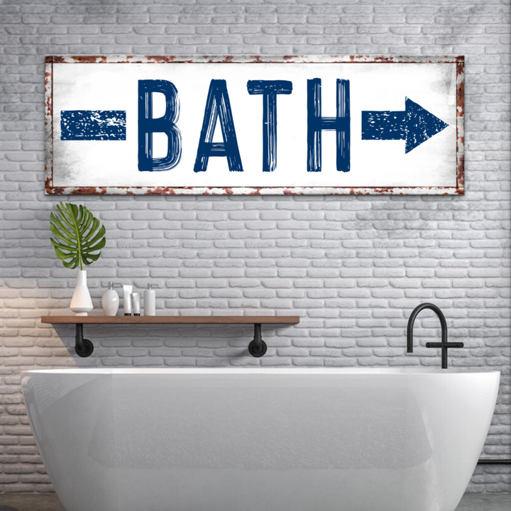 Bath Arrow Sign