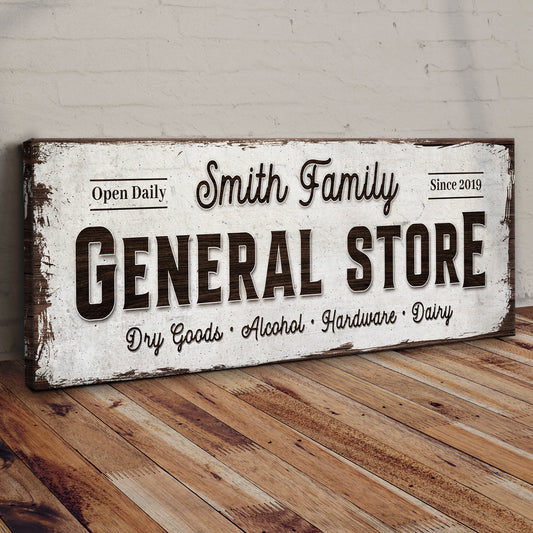 Family General Store Sign