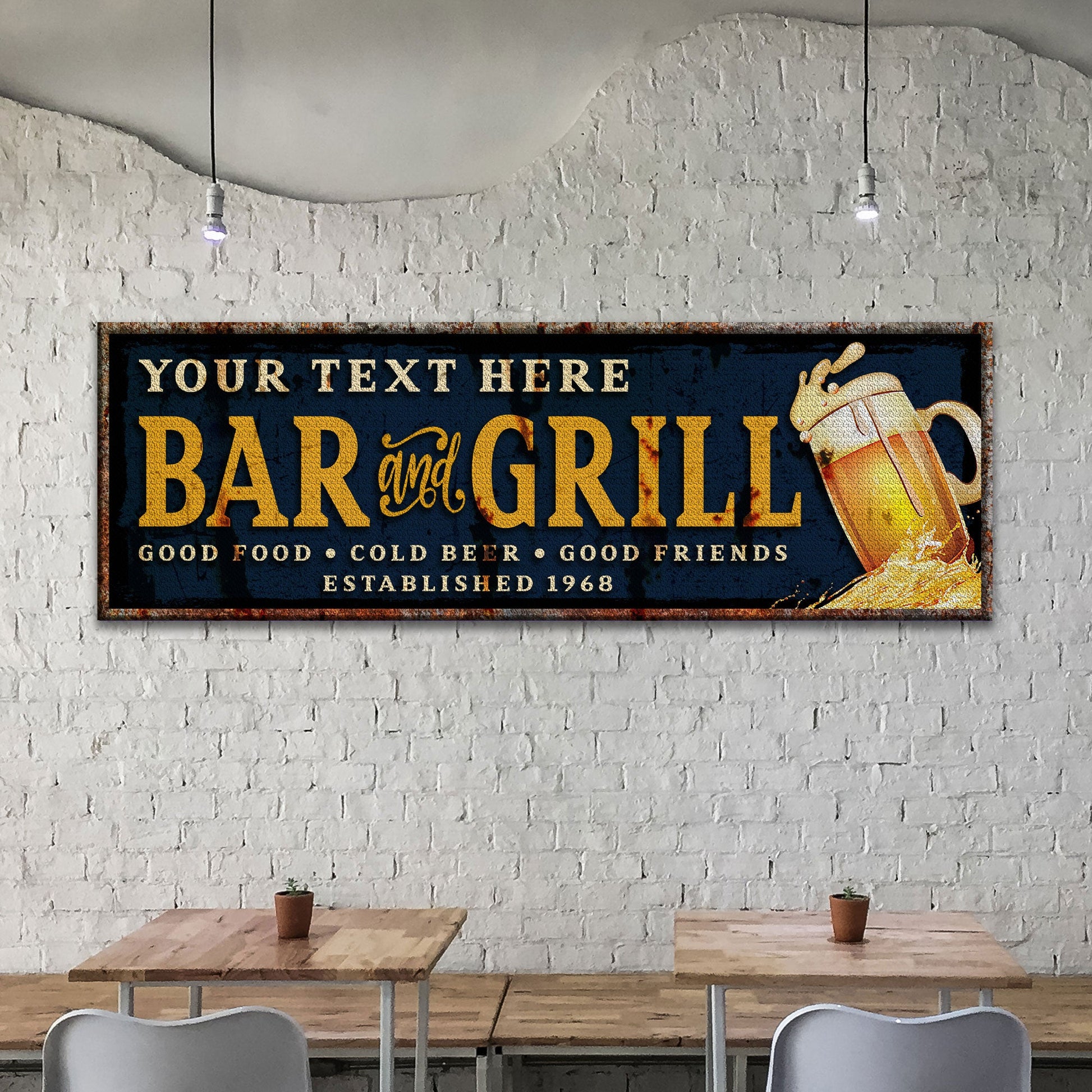 Bar And Grill Sign VI