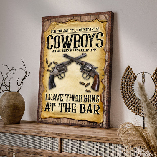 Cowboy Safety Sign