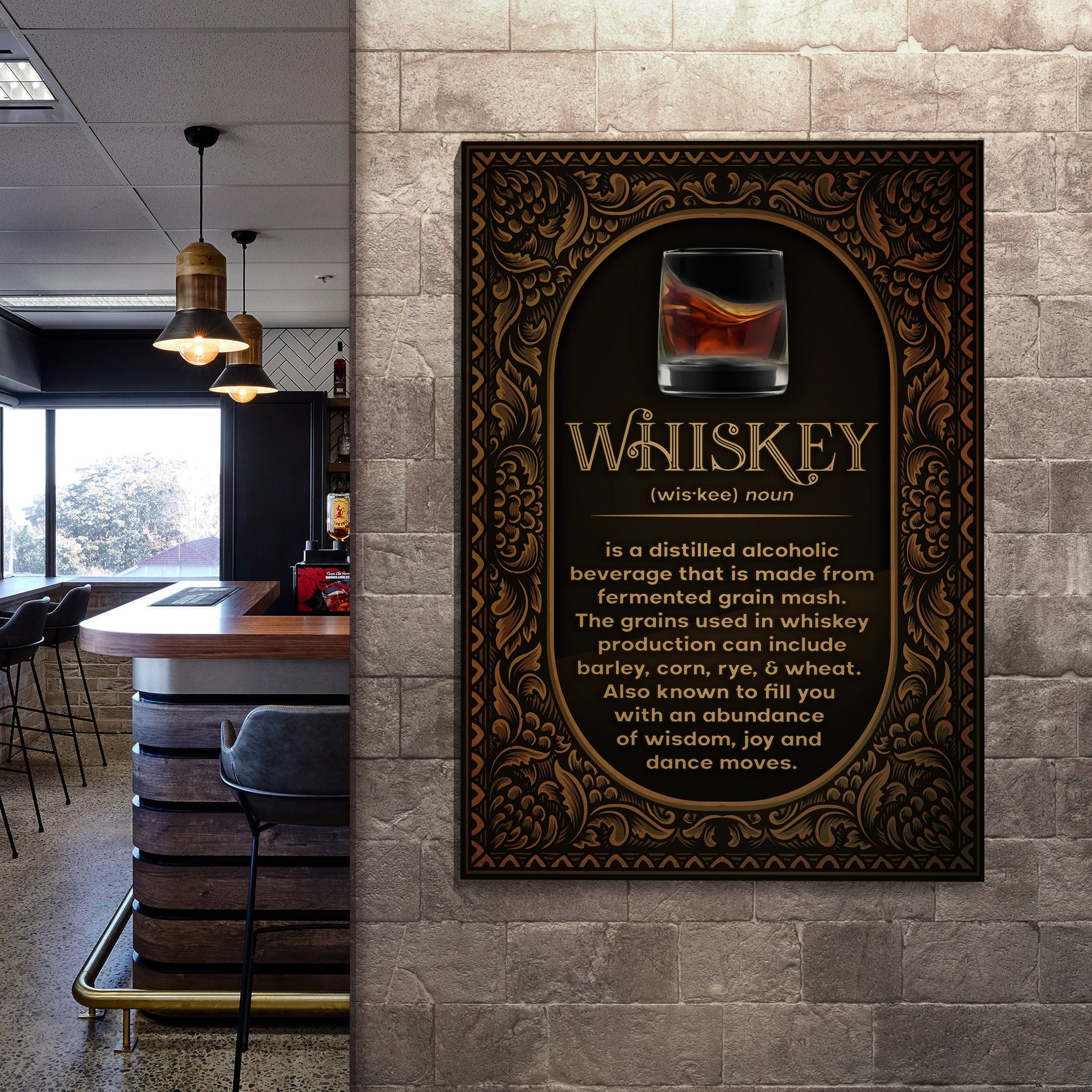 Whiskey Definition Sign