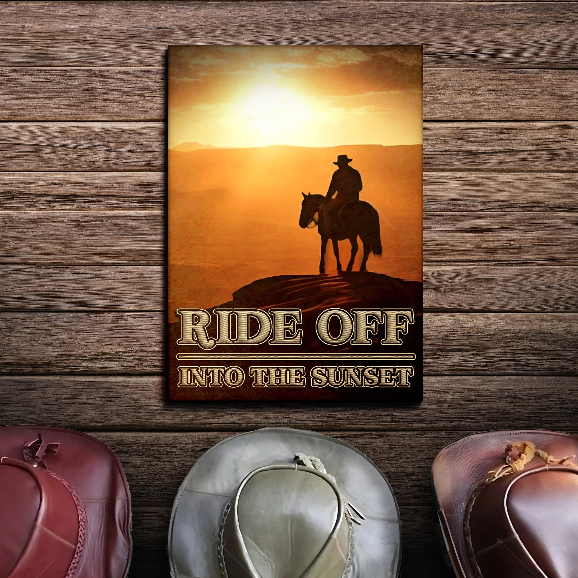 Ride Off Into The Sunset Western Sayings For Signs