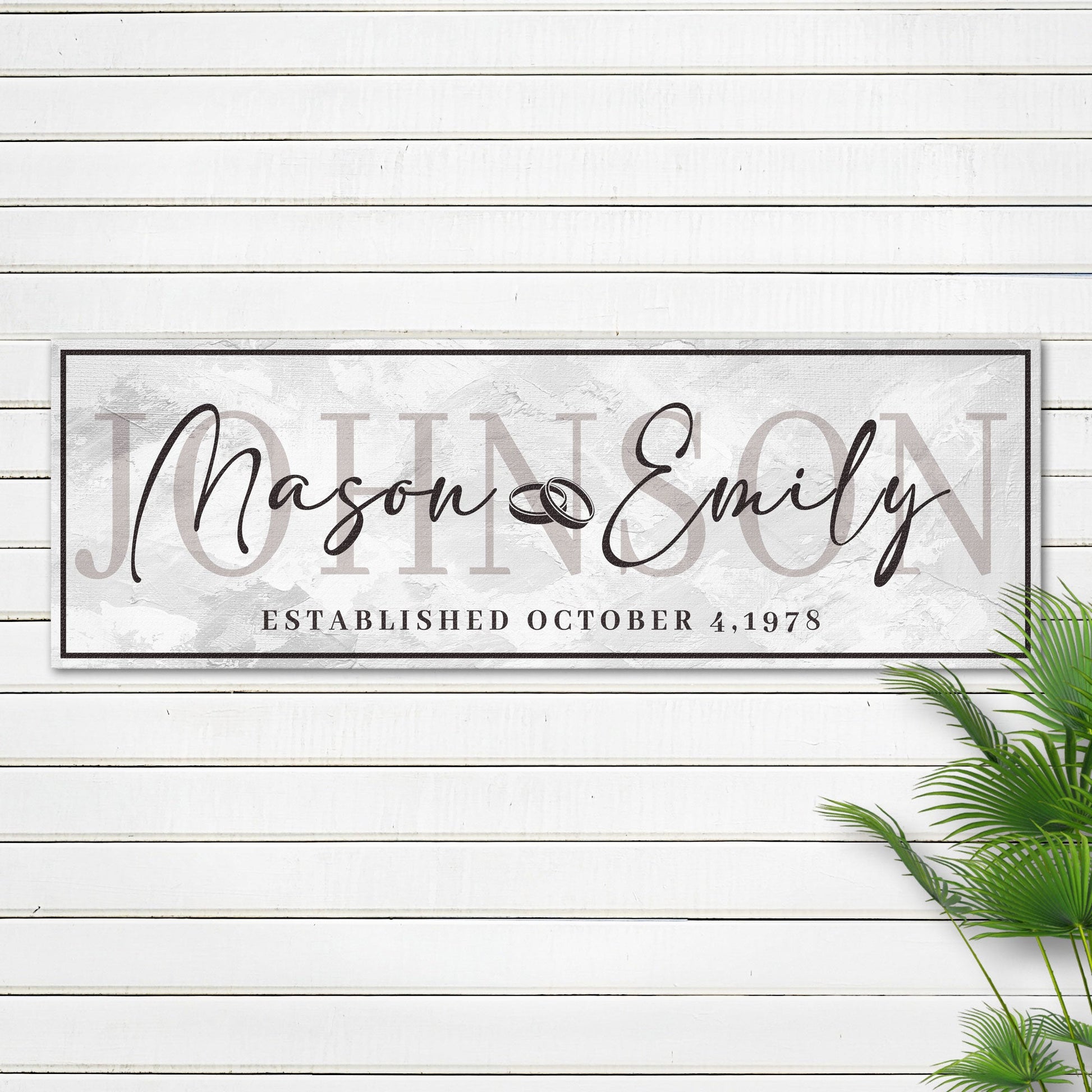 Last Name Wedding Gift Sign