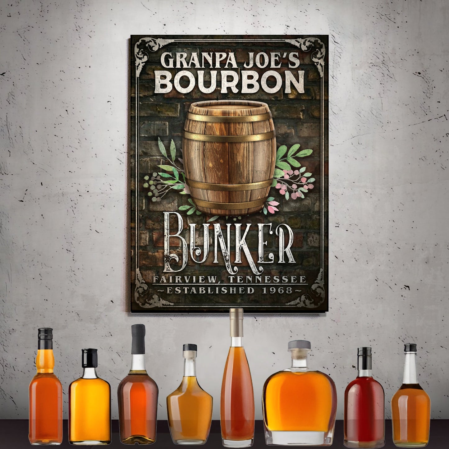 Bourbon Bunker Sign
