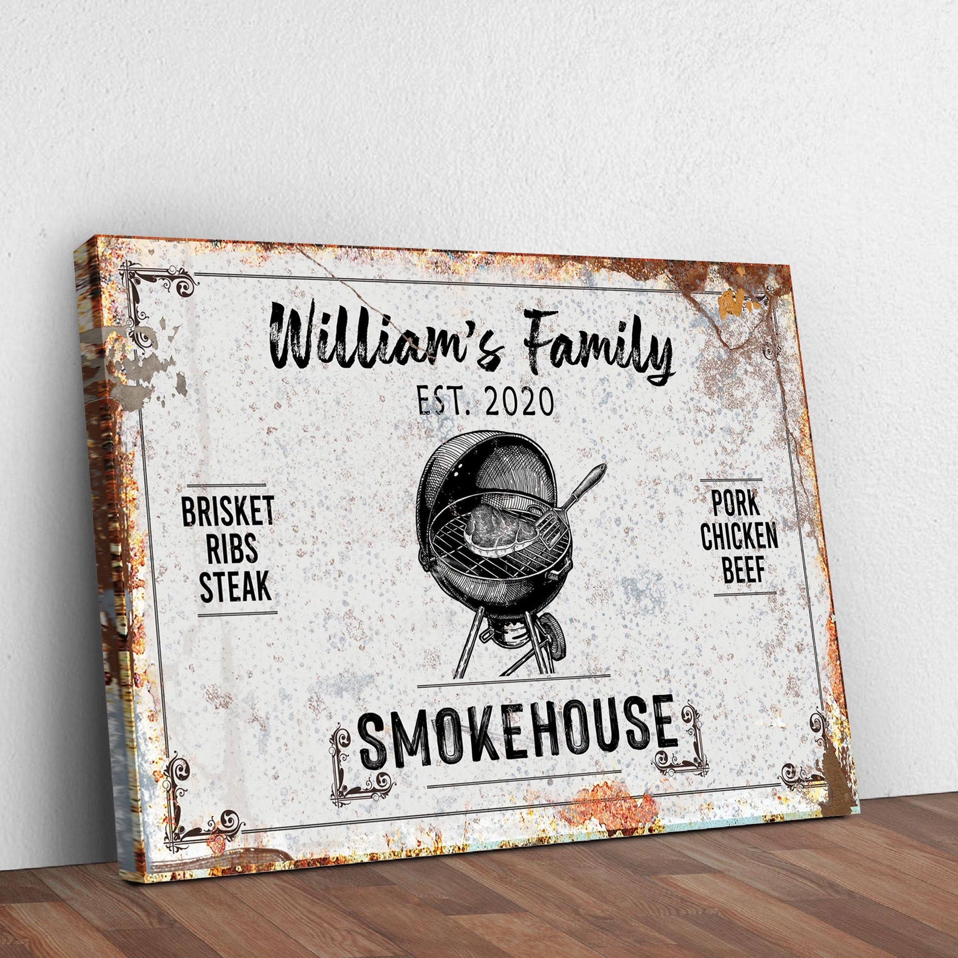 Family Smokehouse Sign II