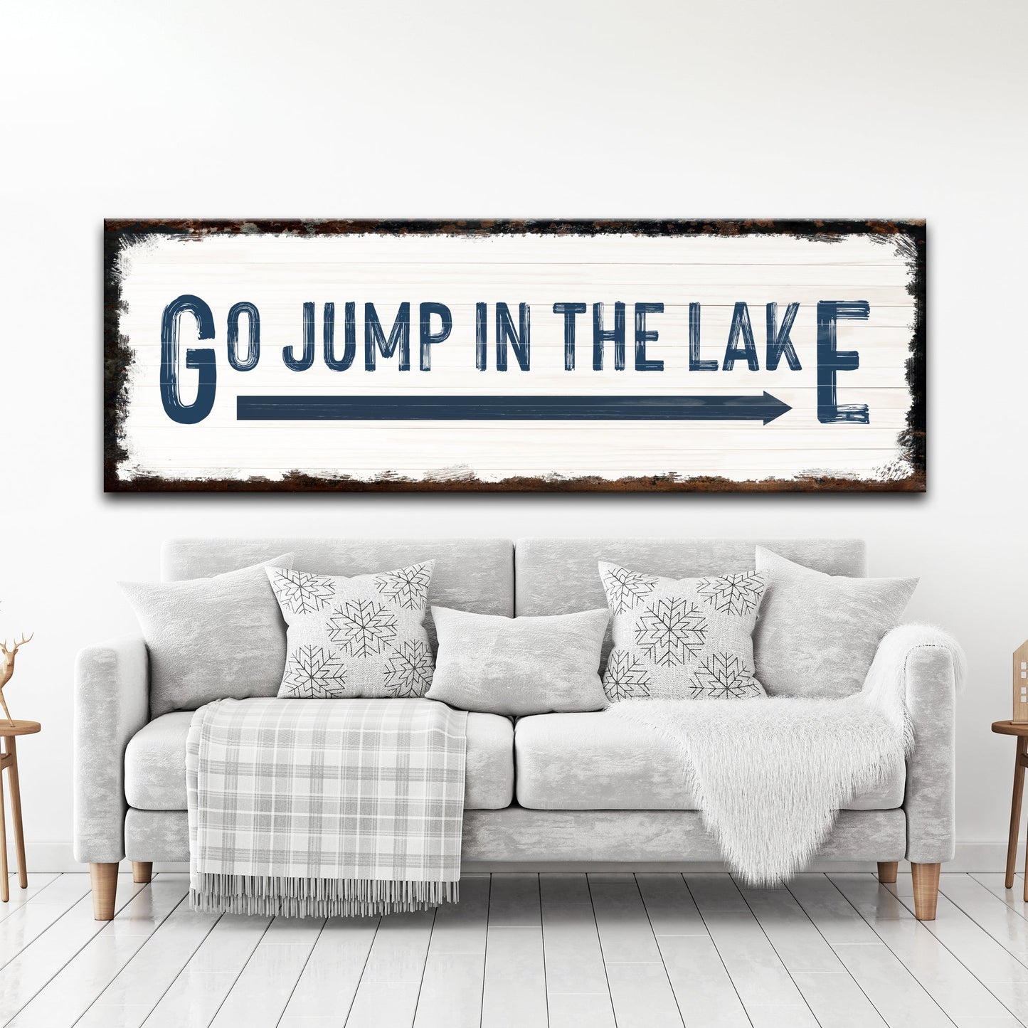 Go Jump In The Lake Sign