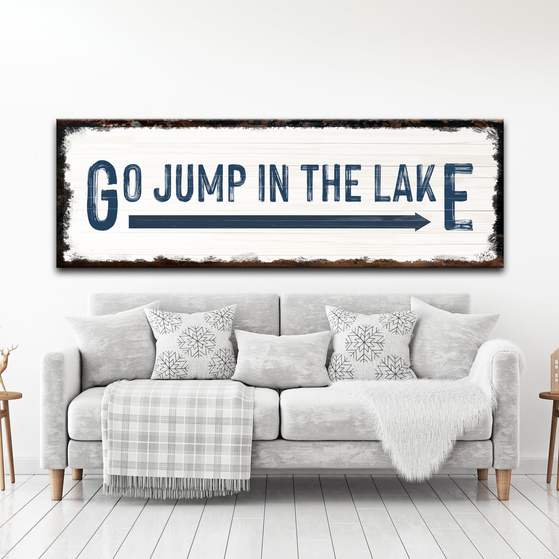 Go Jump In The Lake Sign