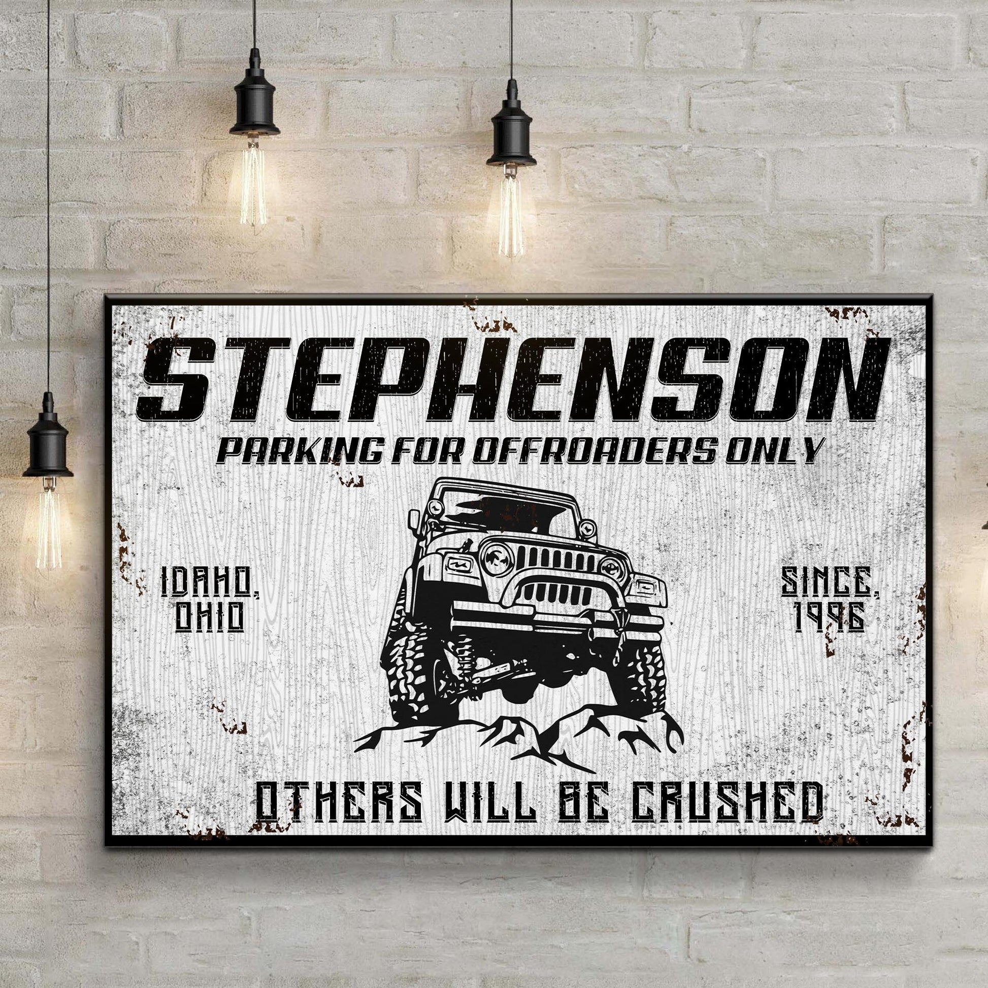 Parking For Offroaders Only Jeep Sign