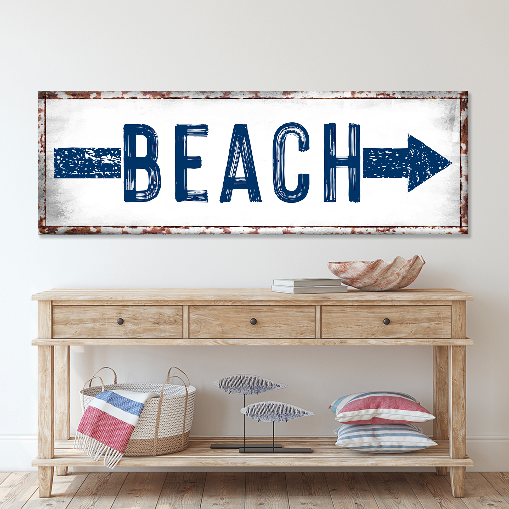 Beach Arrow Sign