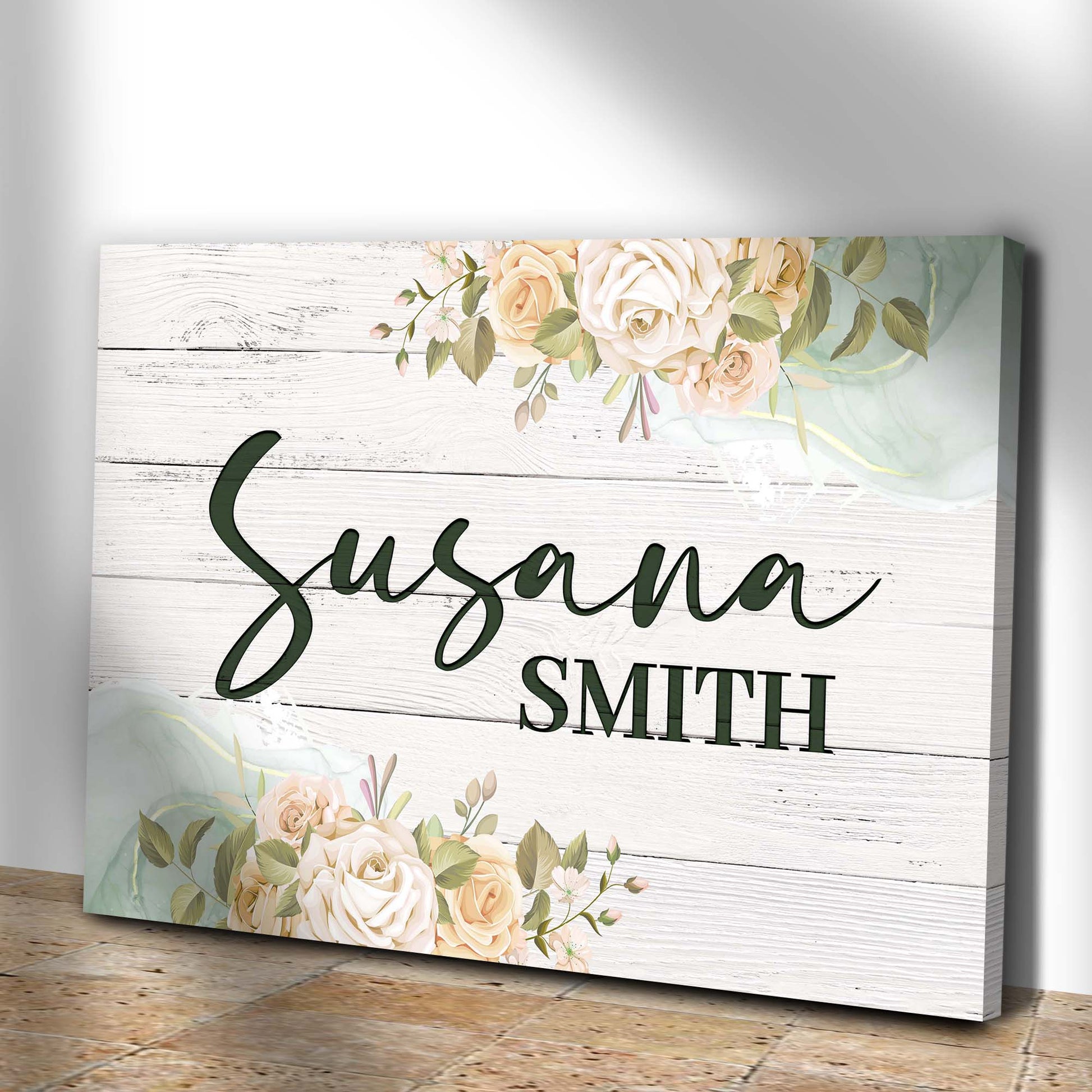 Floral Girls Room Sign