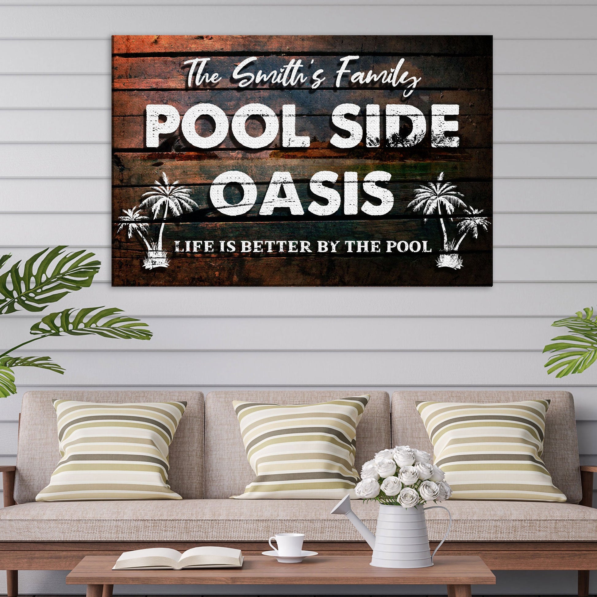 Poolside Oasis Sign