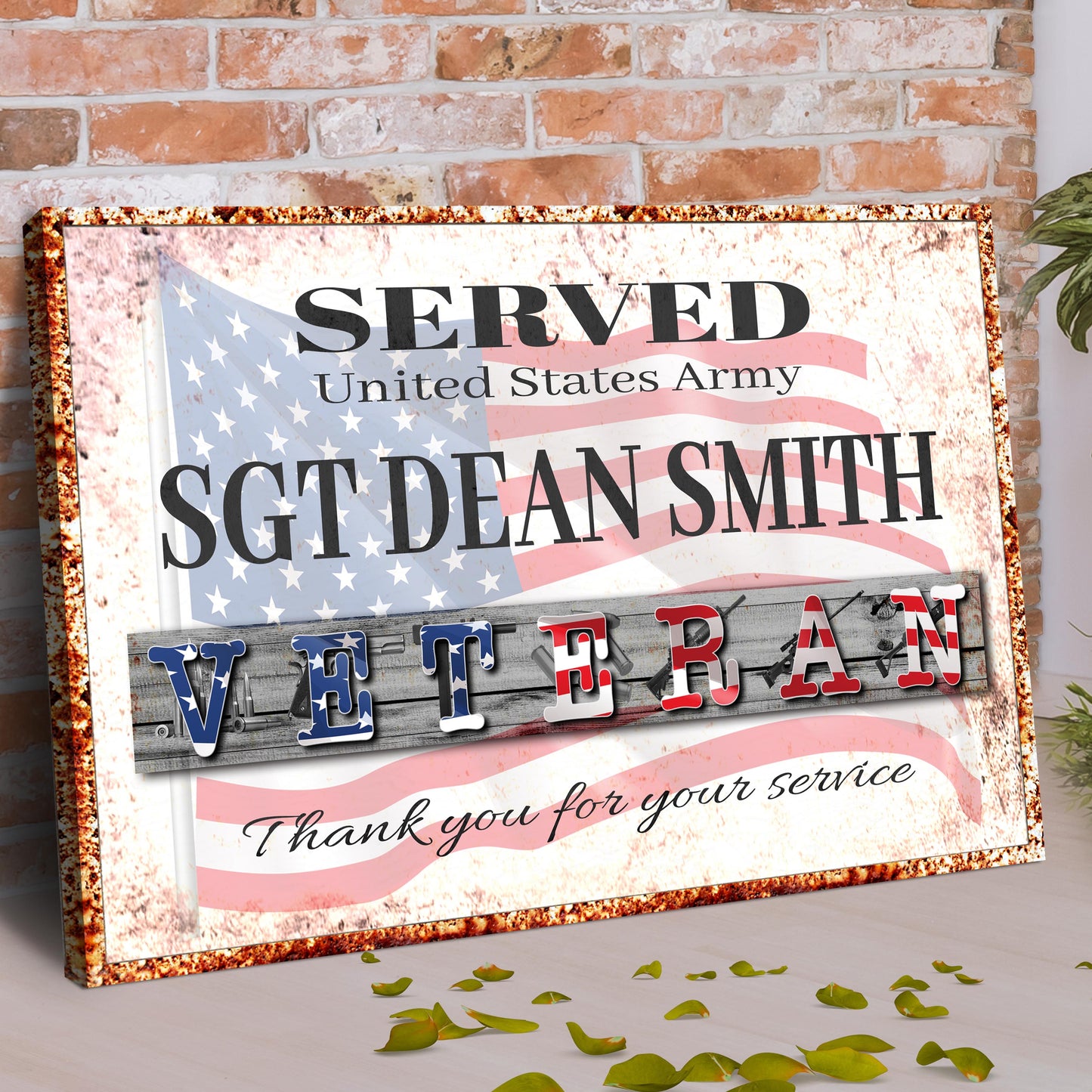 Thank You For Your Service Veterans Sign