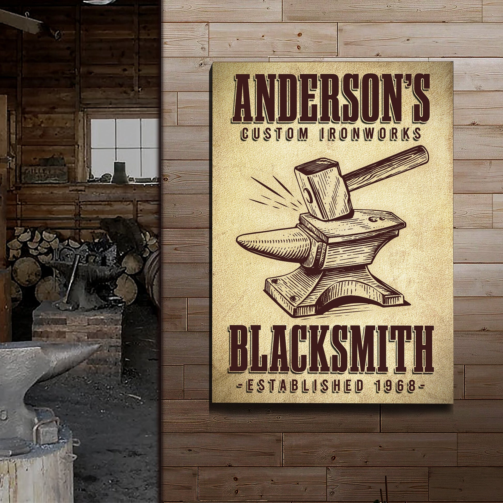 Custom Ironworks Blacksmith Sign