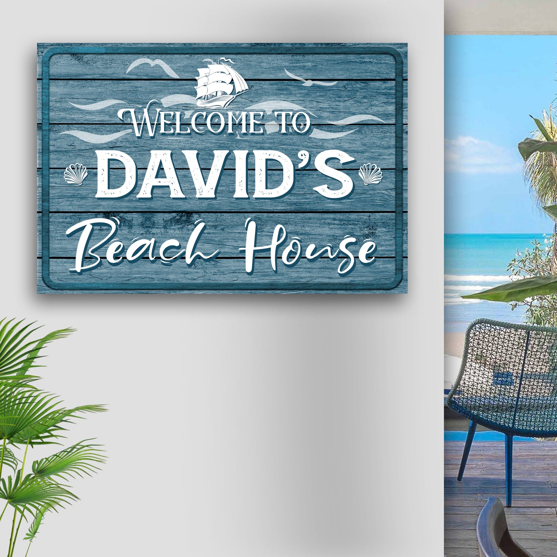 Beach House Welcome Sign