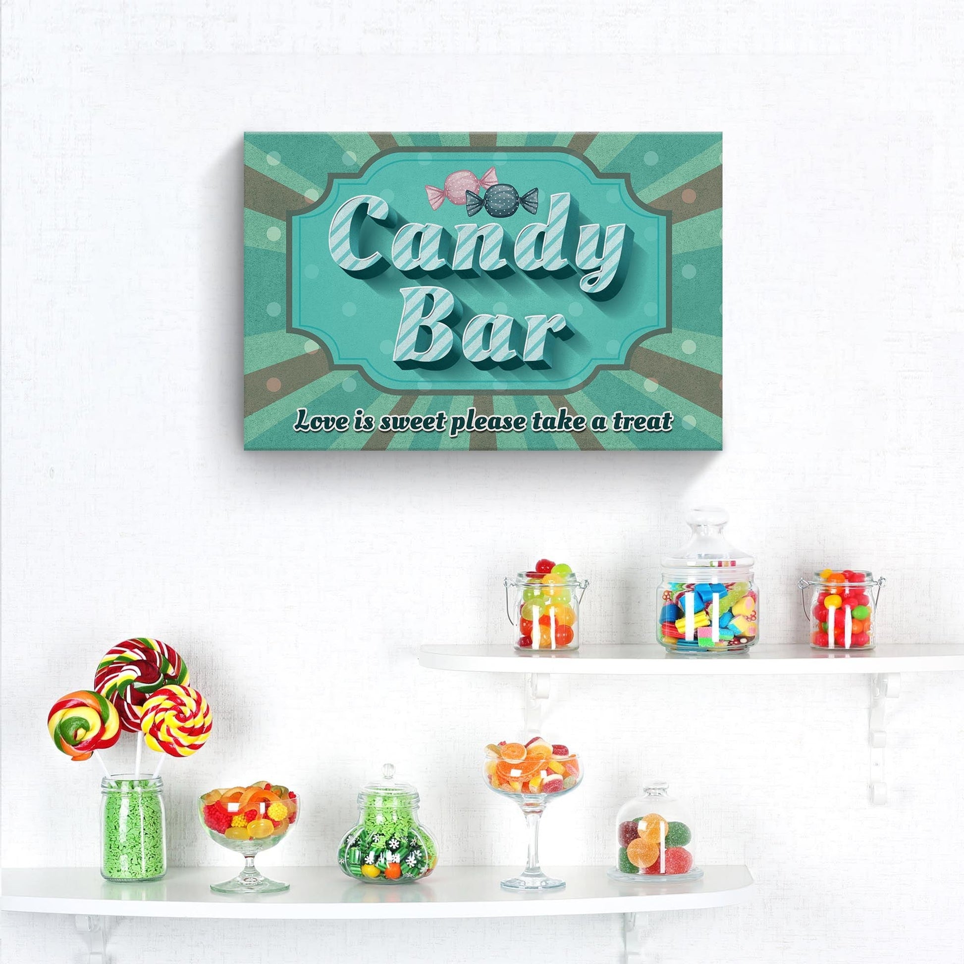 Love Is Sweet Take A Treat Candy Bar Sign III