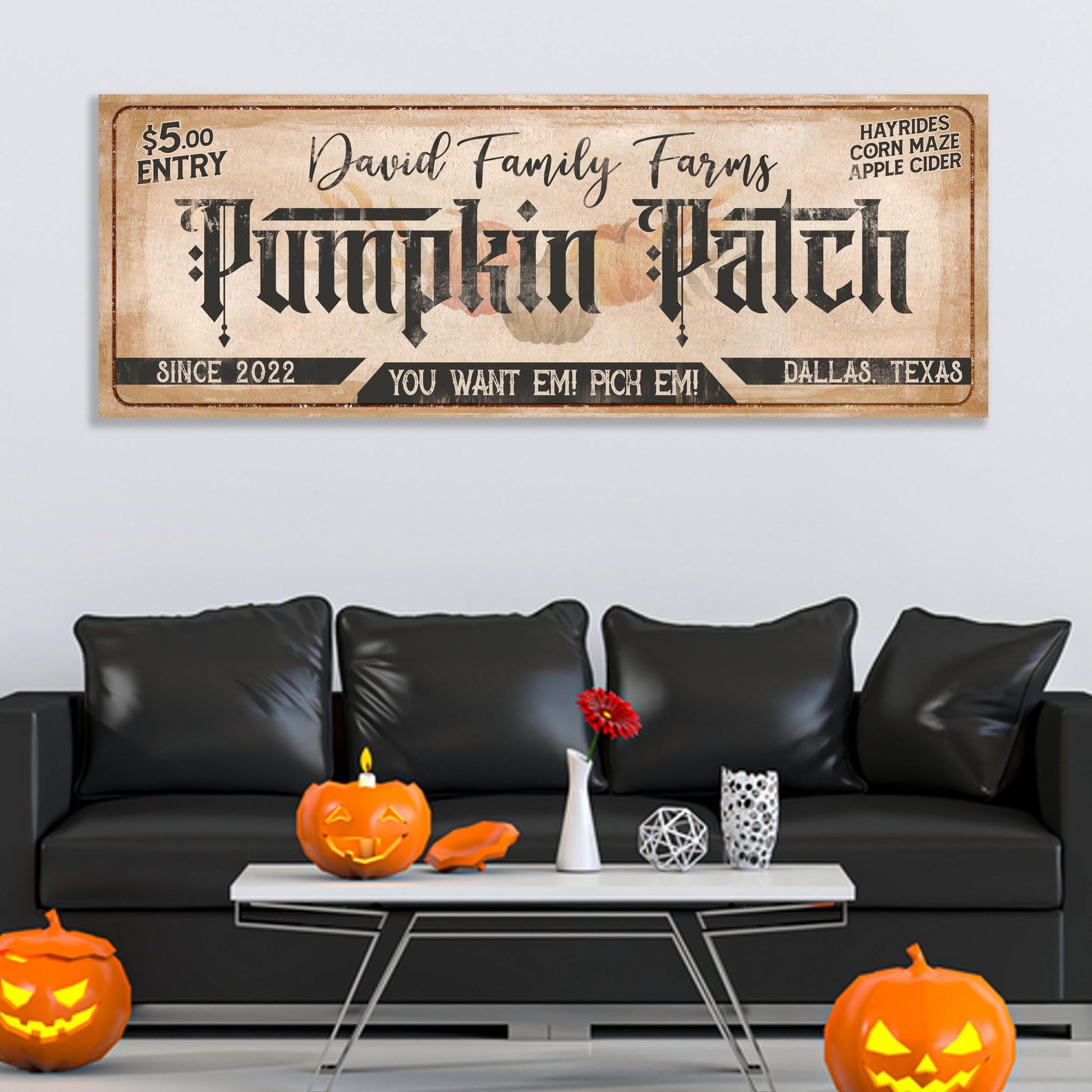 Family Farms Pumpkin Patch Sign II