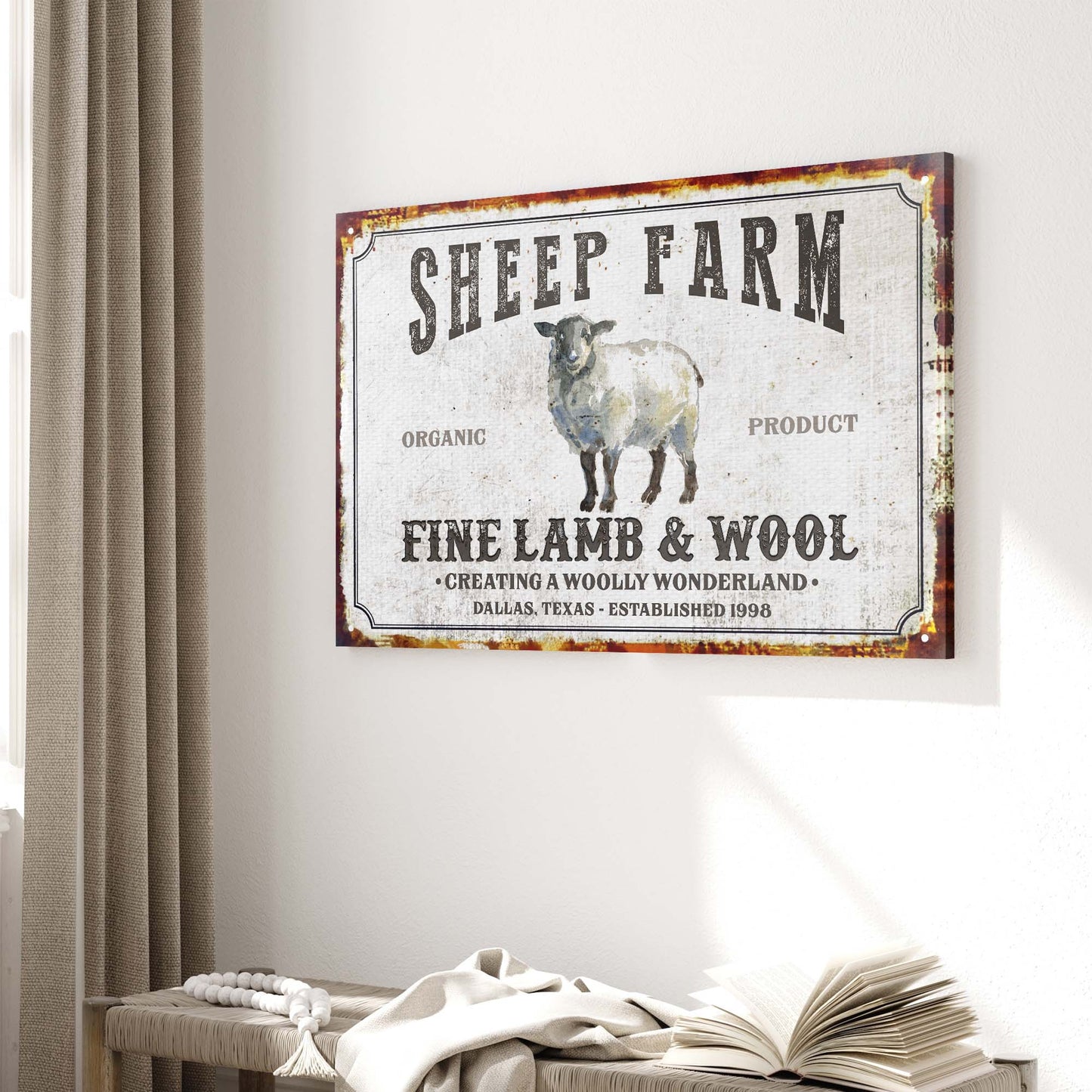 Sheep Farm Sign V