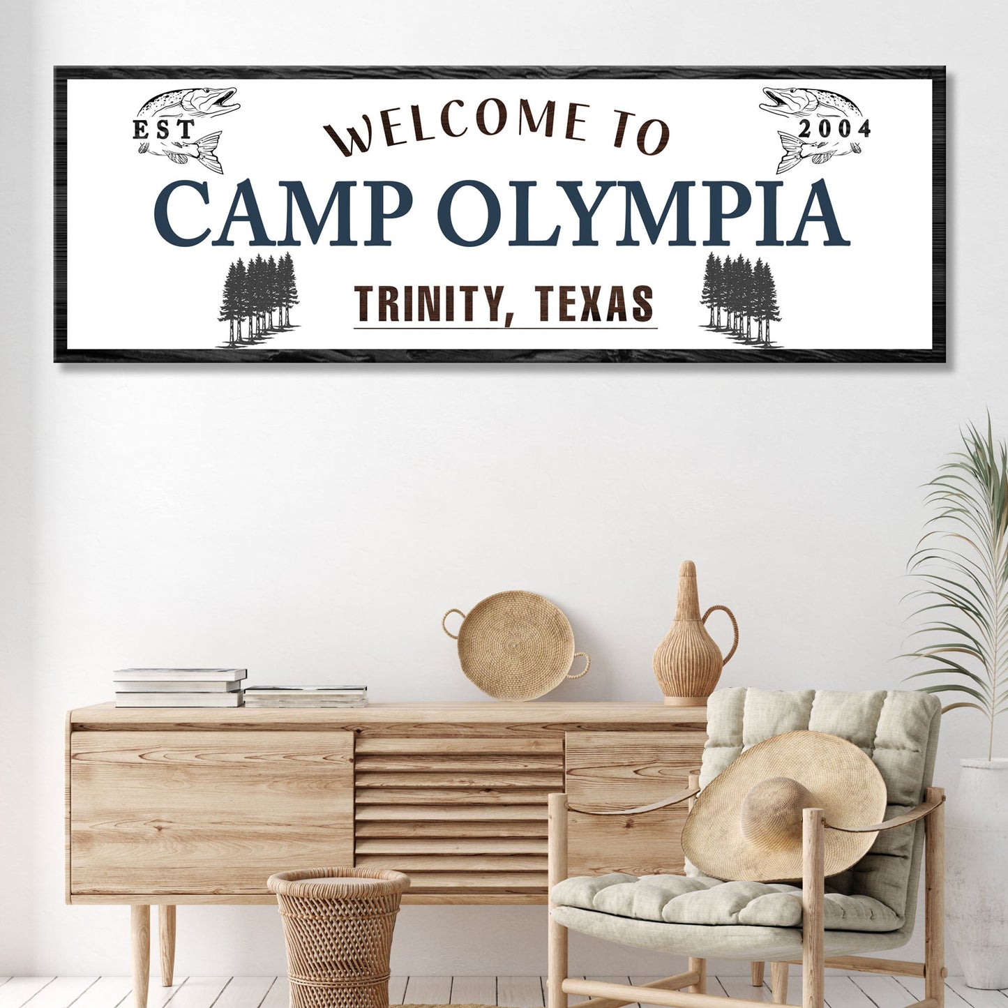 Welcome To Camp Sign