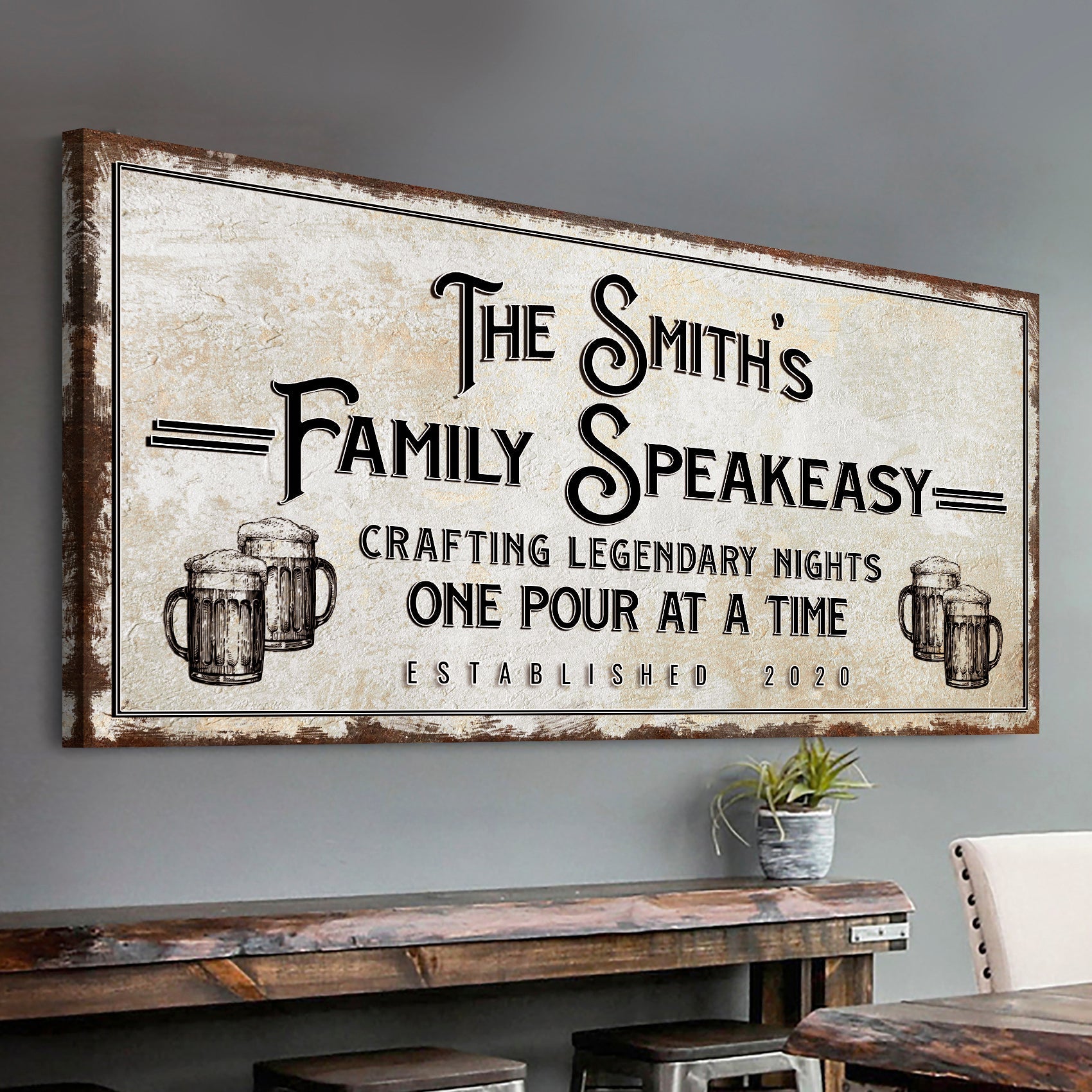 Family Speakeasy Sign