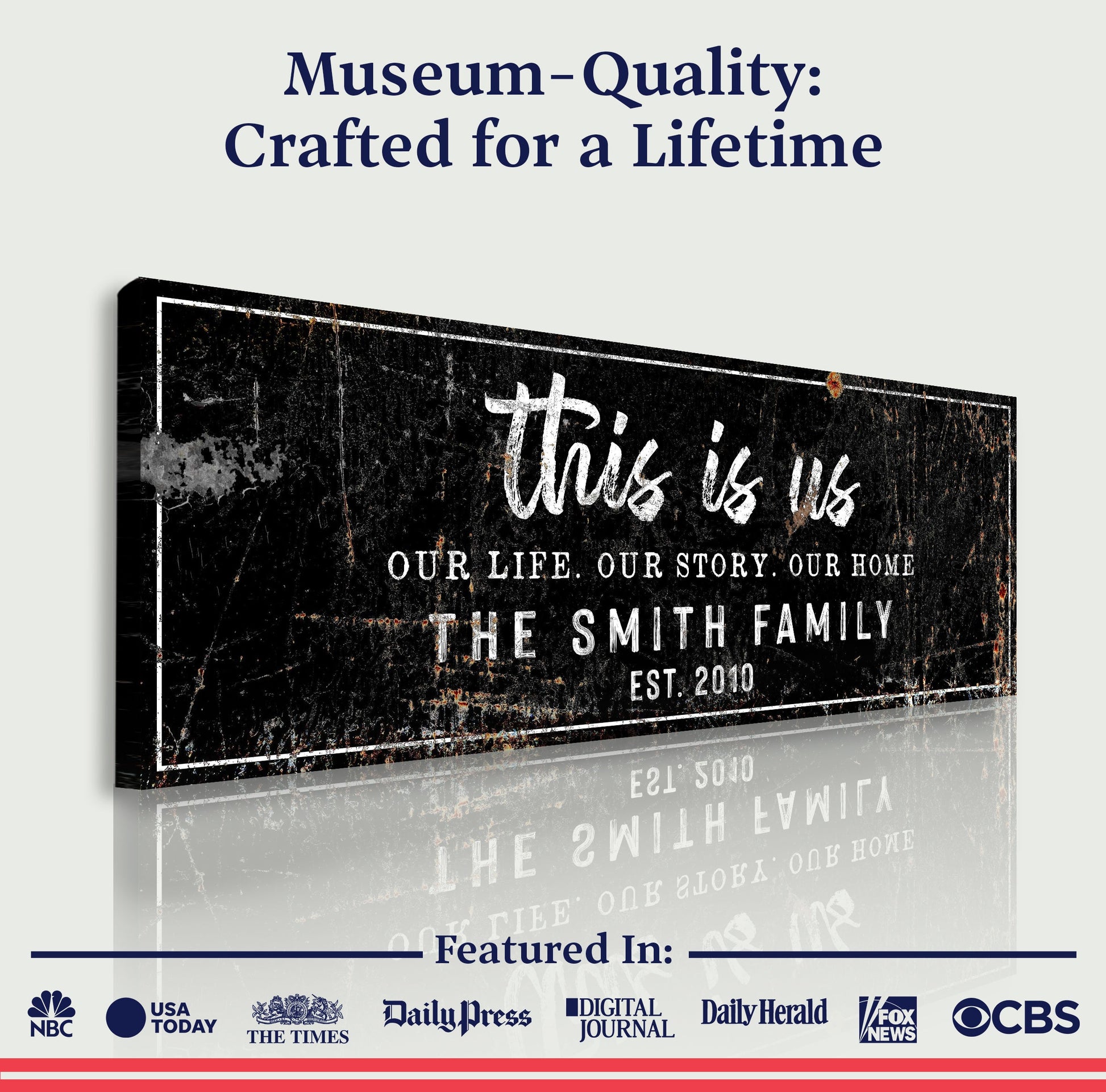 This Is Us Rustic Sign II