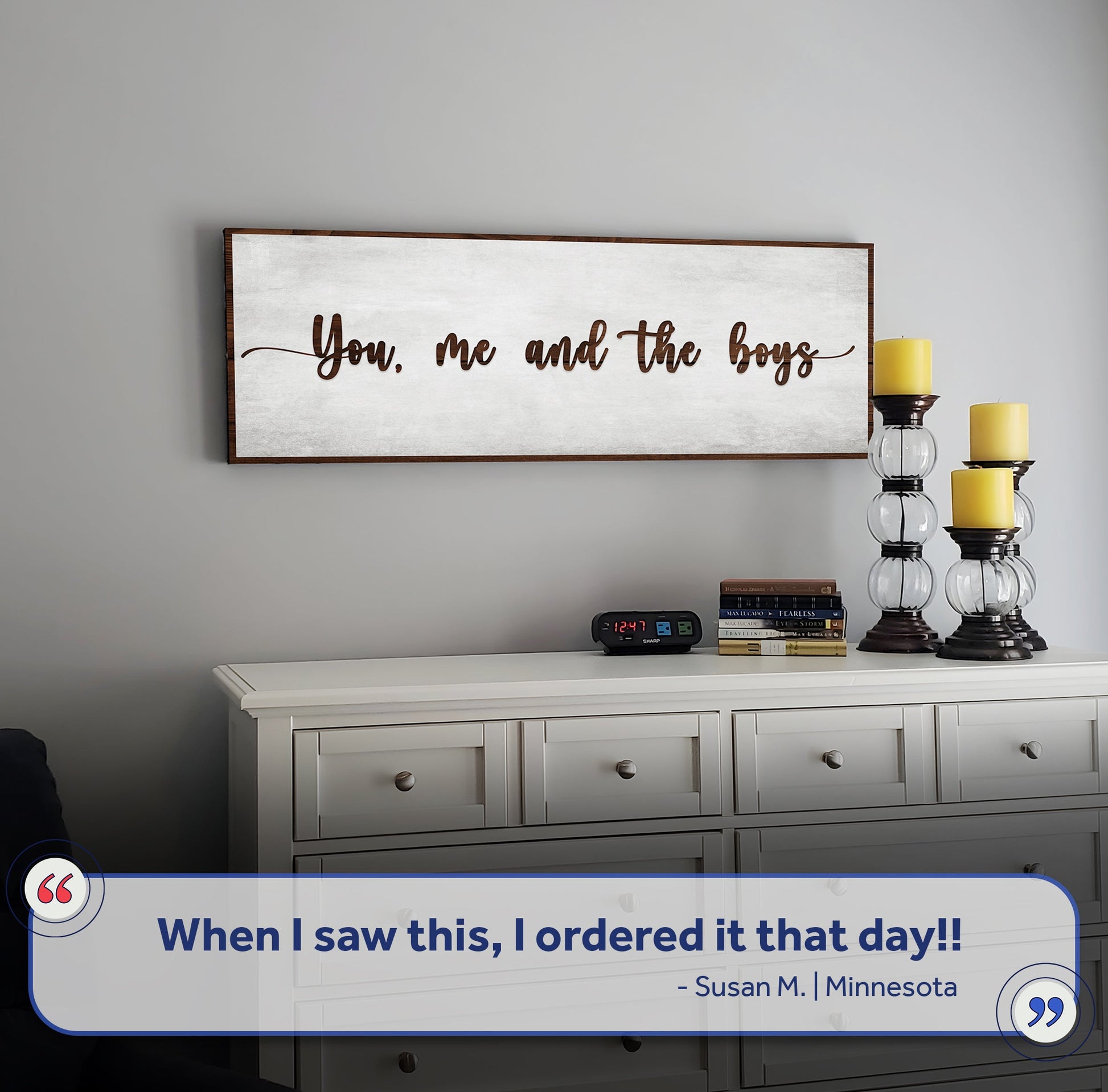 You, Me, And The Boys Sign V