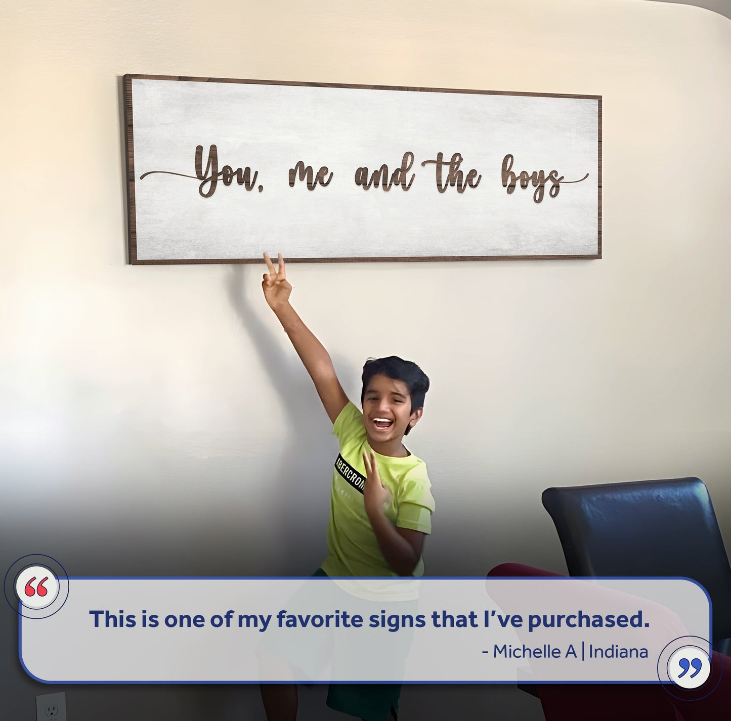 You, Me, And The Boys Sign V