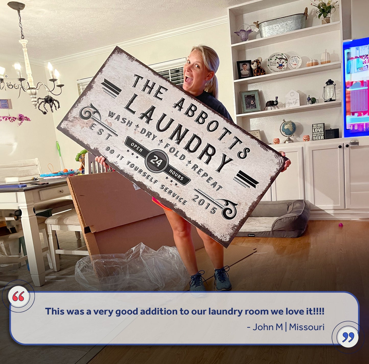 Personalized Laundry Room Sign