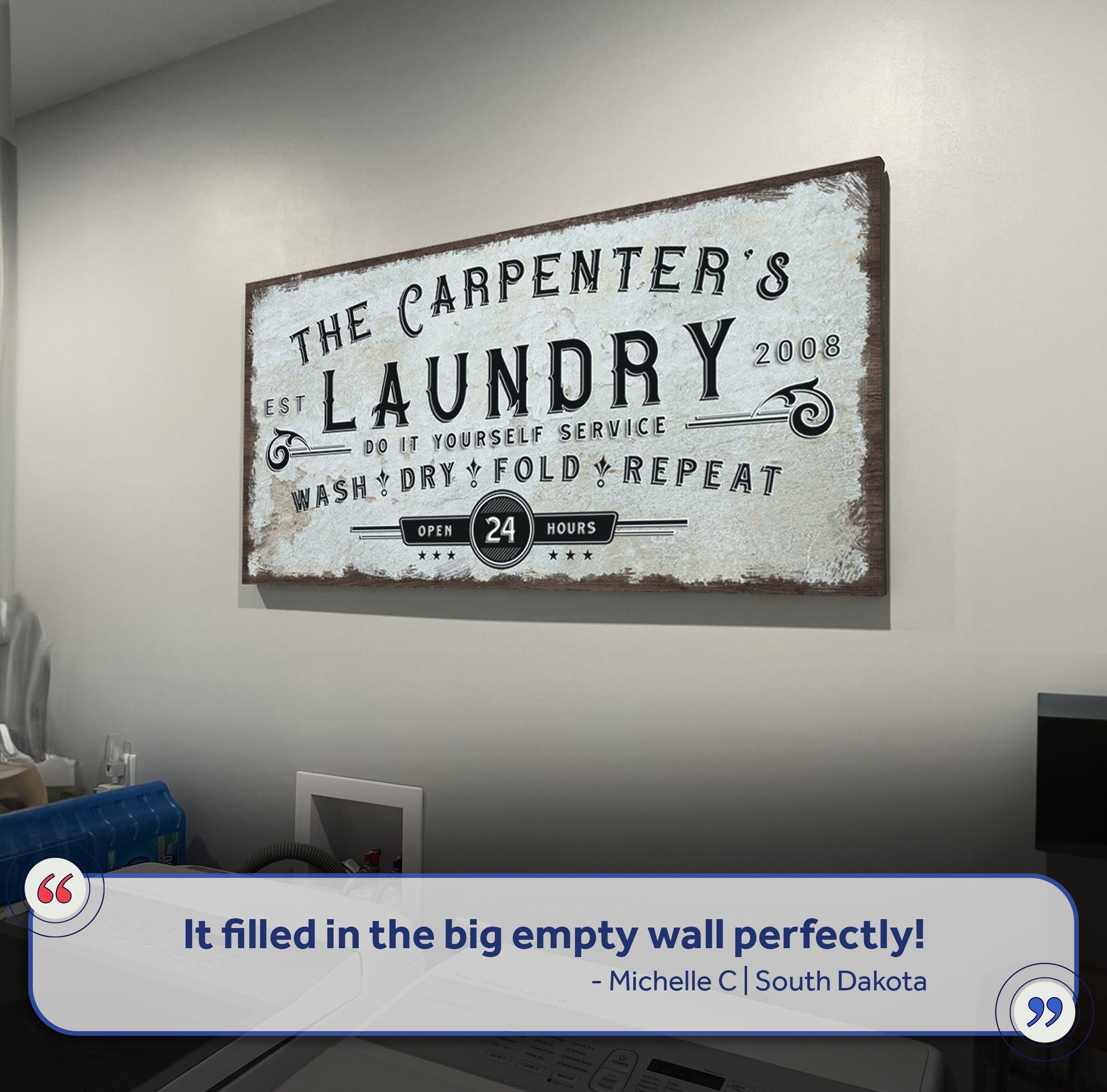Personalized Laundry Room Sign II