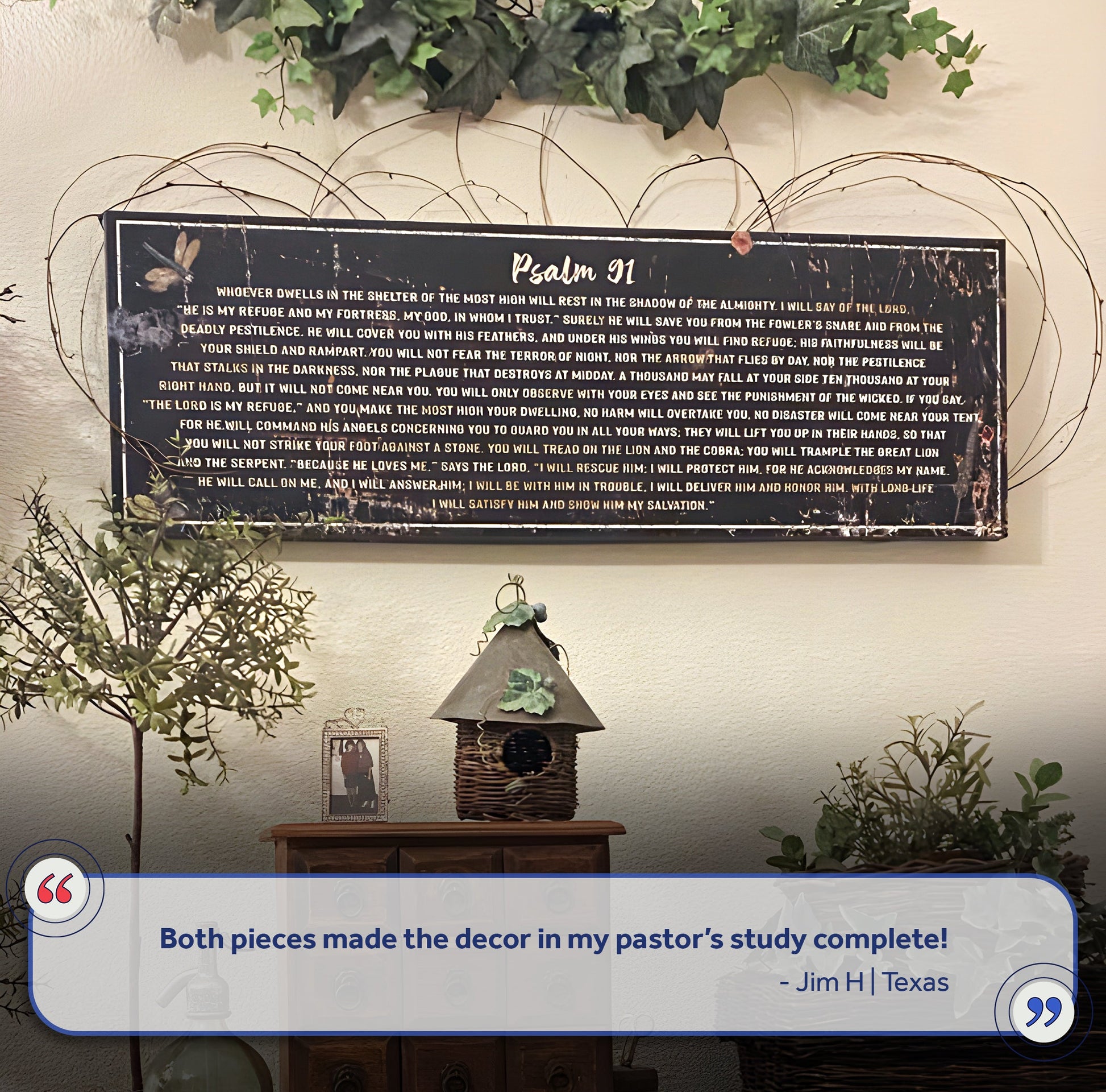 Psalm 91 - He Is My Refuge Sign II