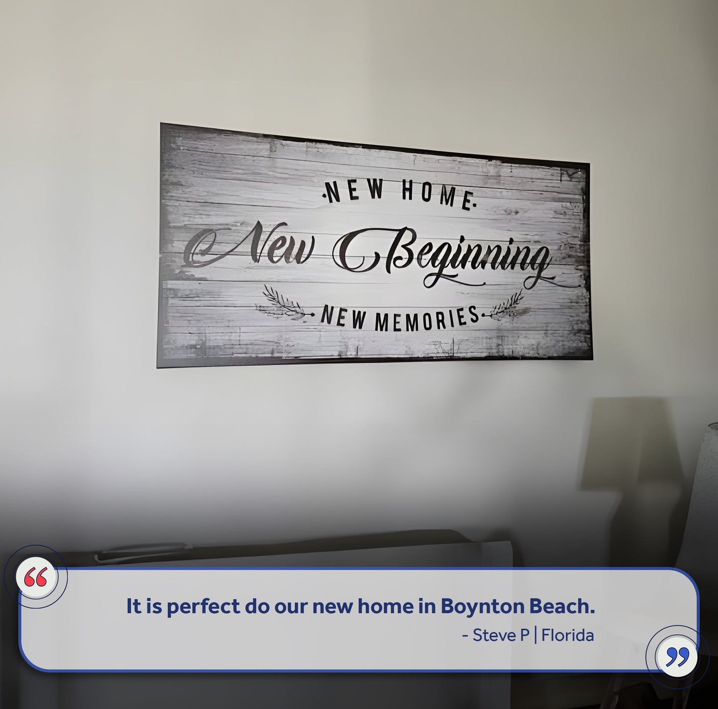New Home, New Beginning Sign IV