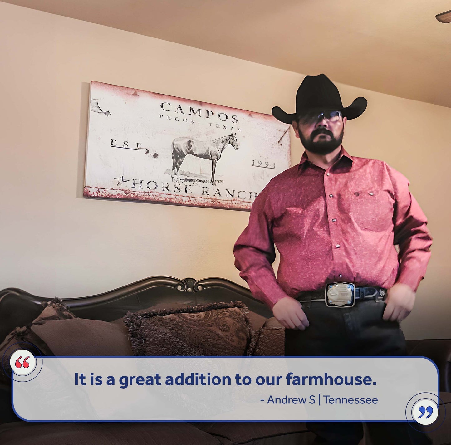 Rustic Horse Ranch Sign