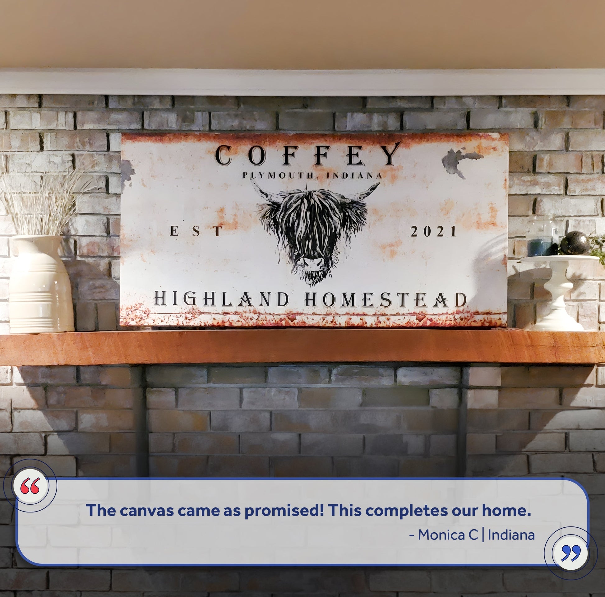 Land And Cattle Rustic Sign III