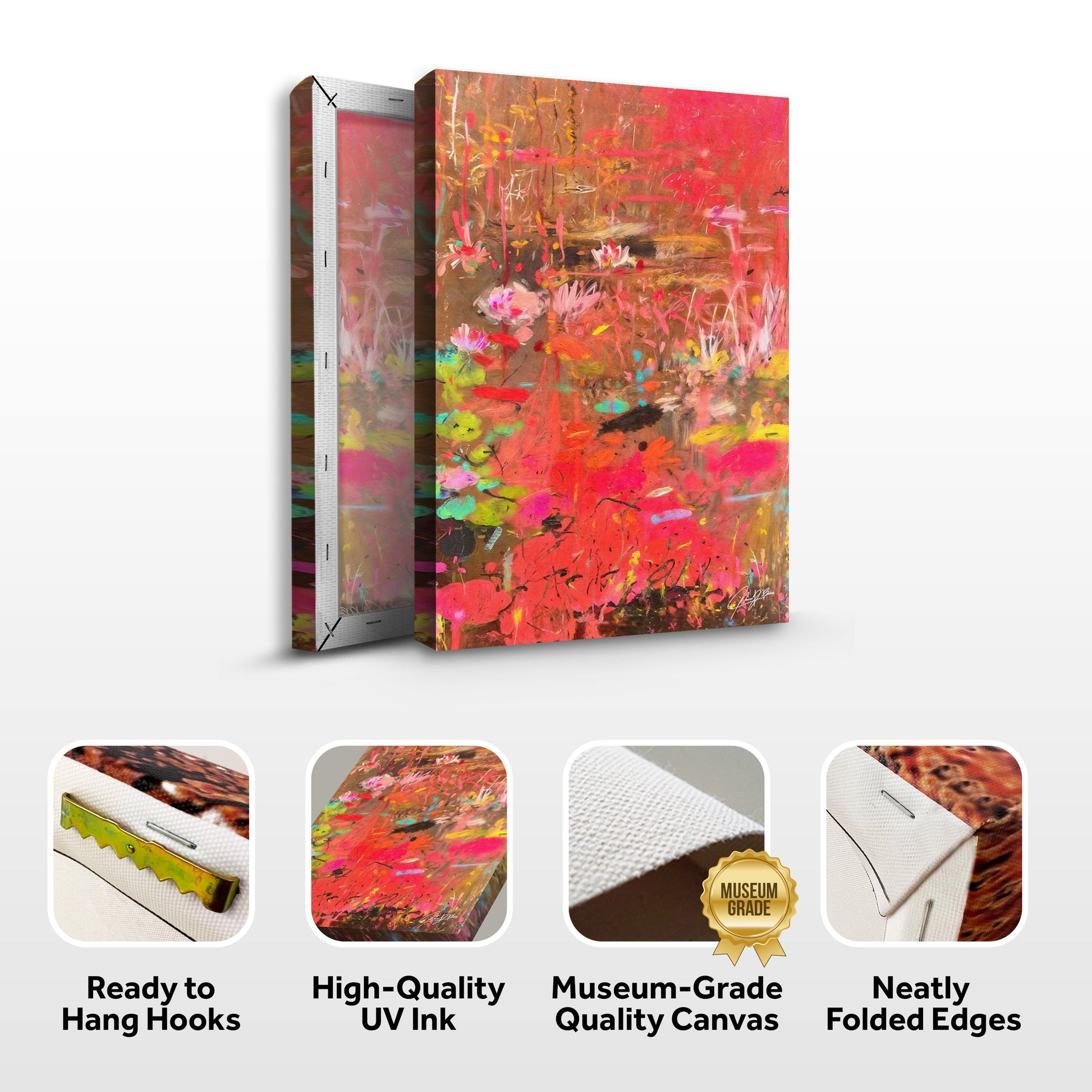 Canvas Print: "Vibrant Veil II"