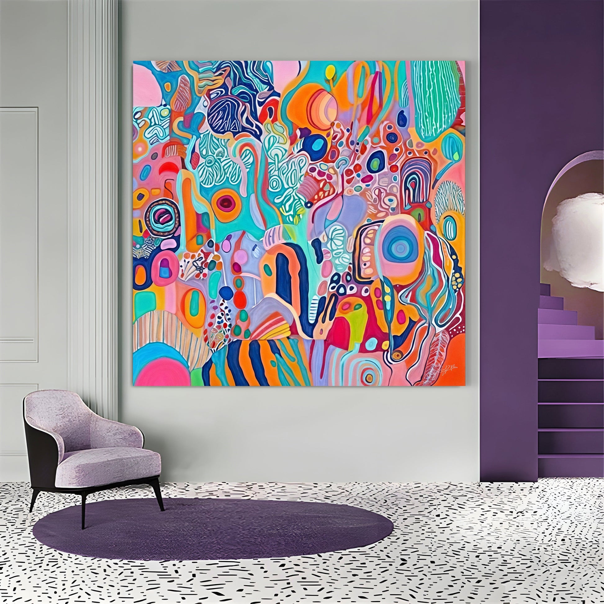 Canvas Print: "Kaleidoscopic Voyage III"