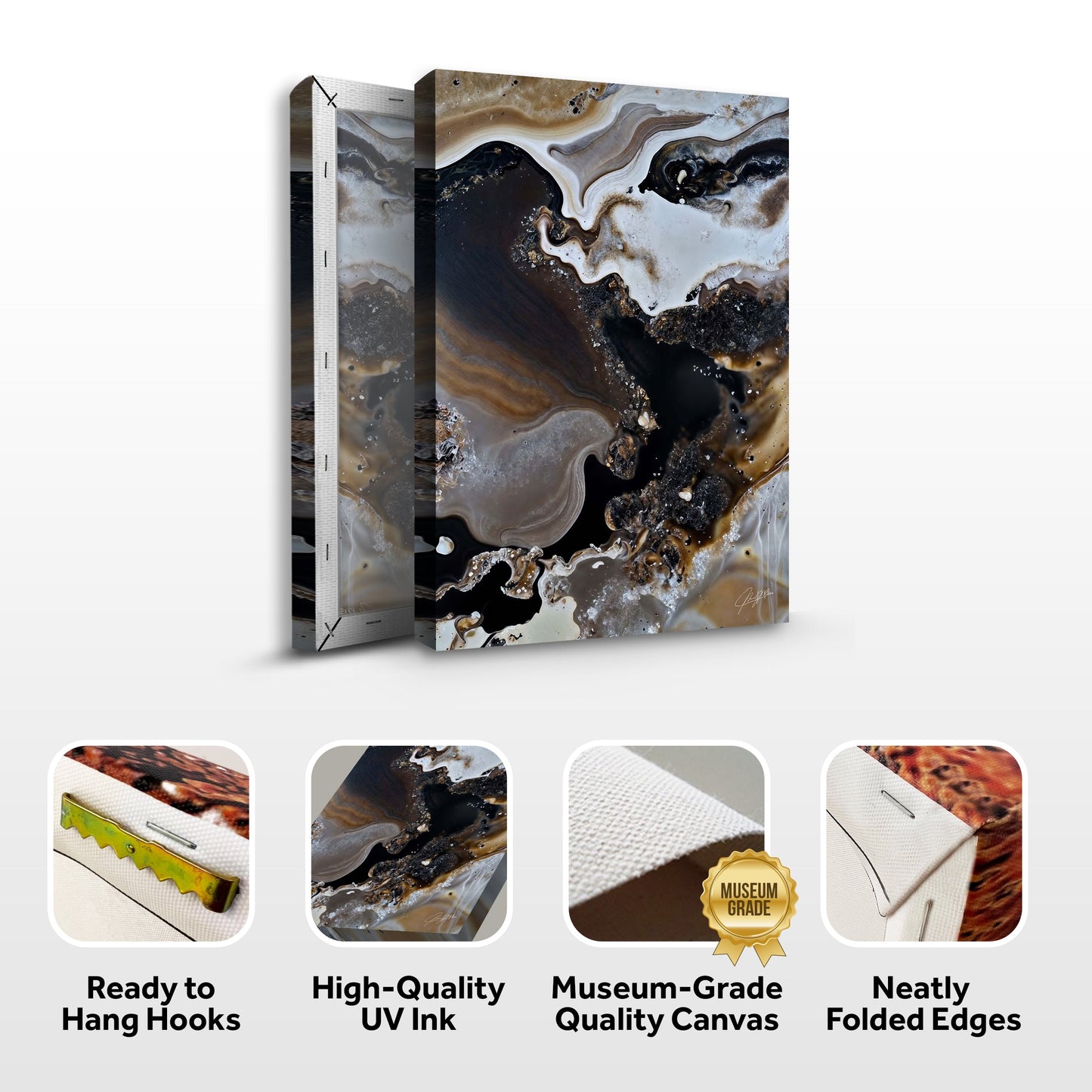 Canvas Print: "Geode Whispers III"