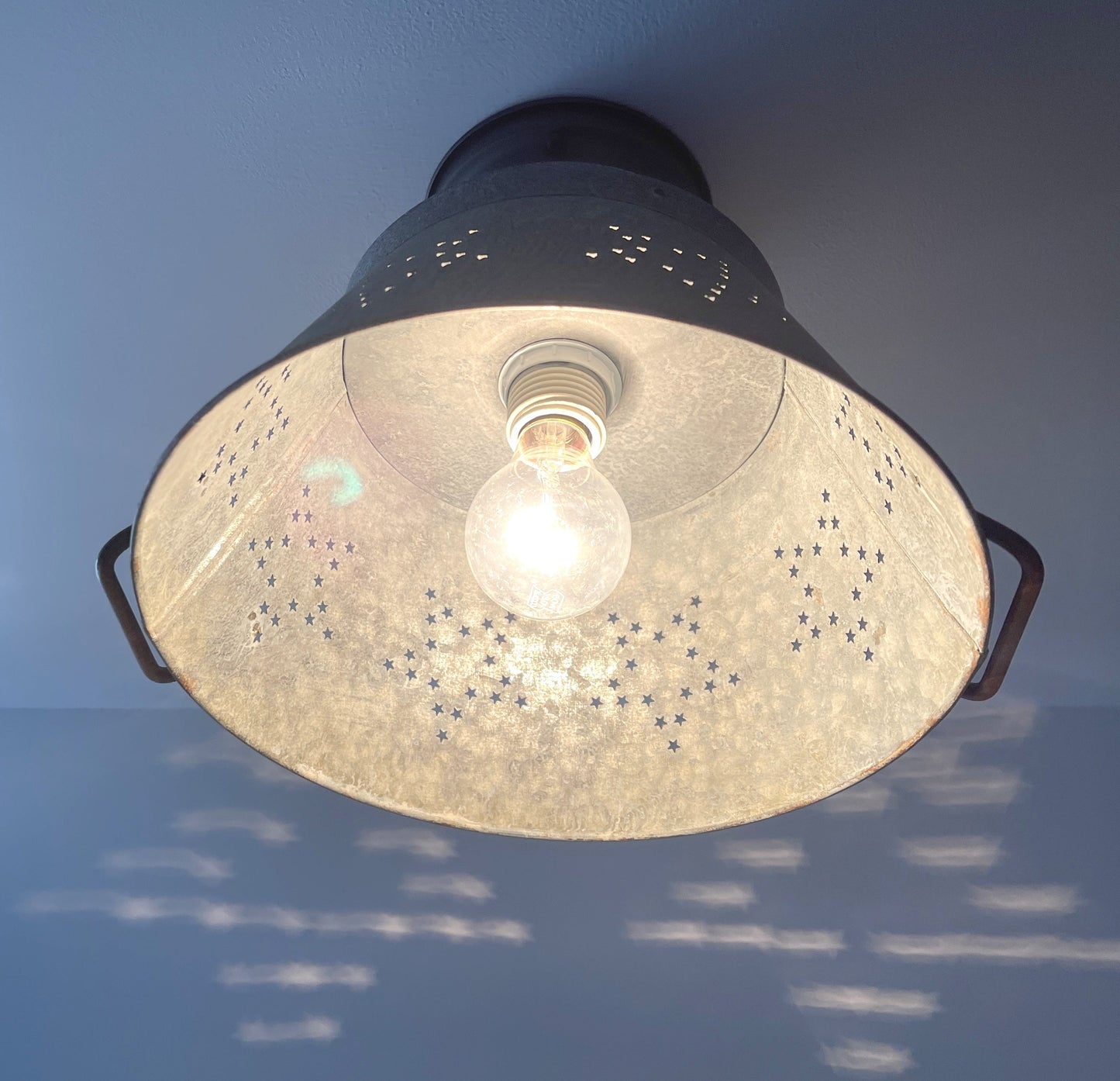 Weathered Farmhouse STAR Ceiling Light