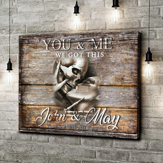We Got This Personalized Skeleton Couple - Gift For Gothic Lover - Gothic Decor For Home