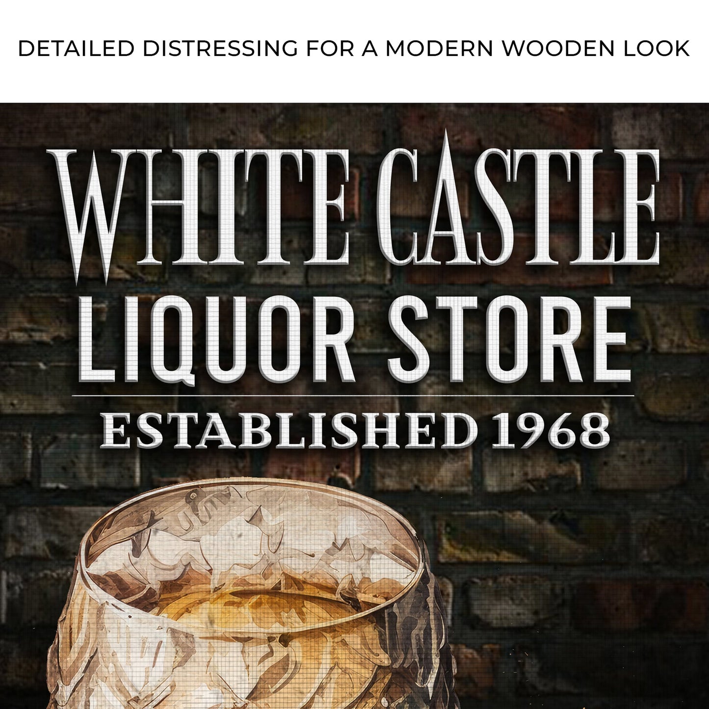 Liquor Store Sign III | Customizable Canvas